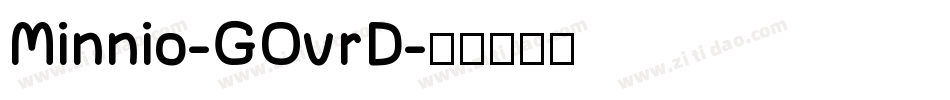 Minnio-GOvrD字体转换