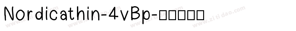 Nordicathin-4vBp字体转换