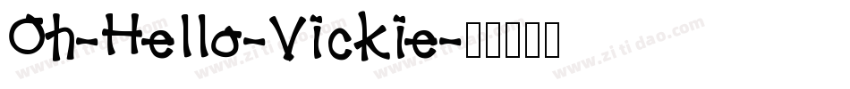 Oh-Hello-Vickie字体转换