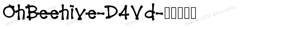OhBeehive-D4Vd字体转换 OhBeehive-D4Vd字体转换
