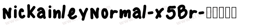 NickainleyNormal-x5Br字体转换