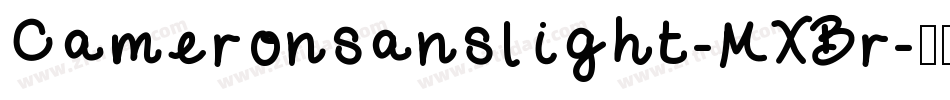 Cameronsanslight-MXBr字体转换