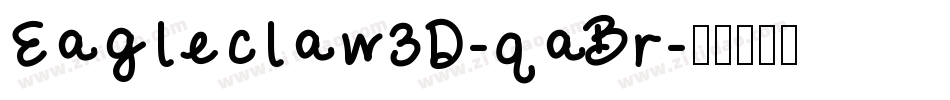 Eagleclaw3D-qaBr字体转换