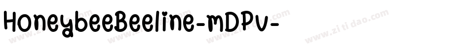 HoneybeeBeeline-mDPv字体转换