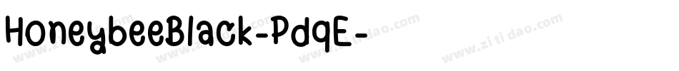 HoneybeeBlack-PdqE字体转换