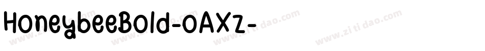 HoneybeeBold-oAXz字体转换