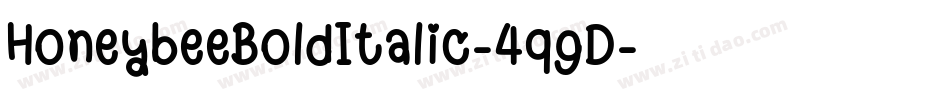 HoneybeeBoldItalic-4qgD字体转换