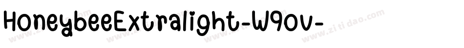 HoneybeeExtralight-W9ov字体转换