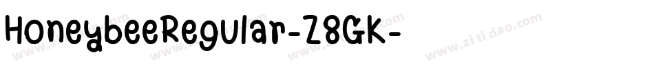 HoneybeeRegular-Z8GK字体转换
