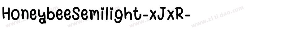 HoneybeeSemilight-xJxR字体转换