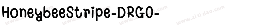 HoneybeeStripe-DRG0字体转换