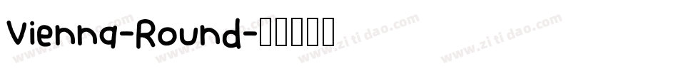 Vienna-Round字体转换
