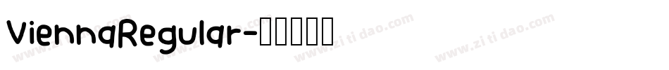 ViennaRegular字体转换
