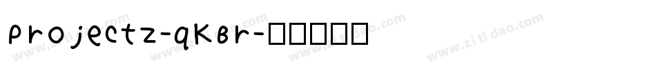 ProjectZ-qKBr字体转换