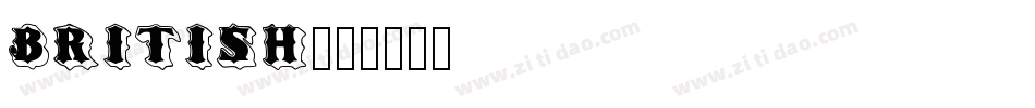 British字体转换