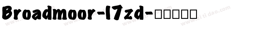 Broadmoor-l7zd字体转换