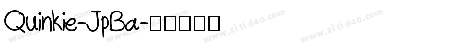 Quinkie-JpBa字体转换