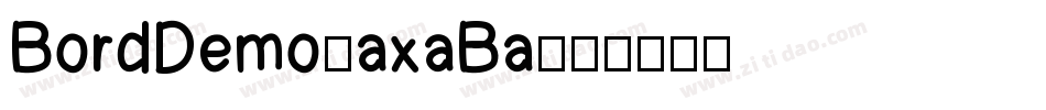 BordDemo-axaBa字体转换