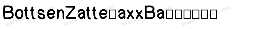 BottsenZatte-axxBa字体转换