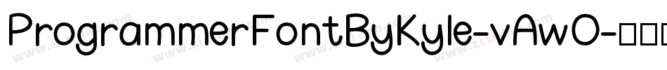 ProgrammerFontByKyle-vAwO字体转换