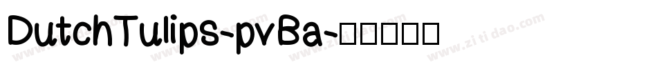 DutchTulips-pvBa字体转换