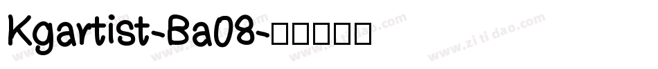 Kgartist-Ba08字体转换