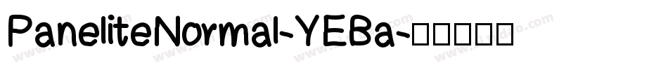PaneliteNormal-YEBa字体转换