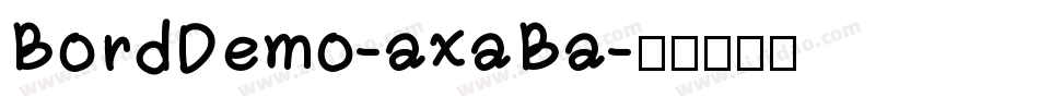 BordDemo-axaBa字体转换