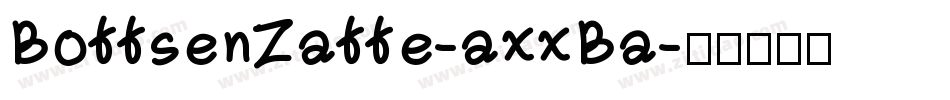 BottsenZatte-axxBa字体转换