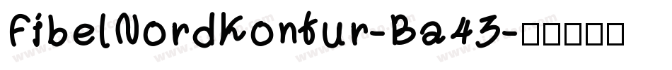 FibelNordKontur-Ba43字体转换