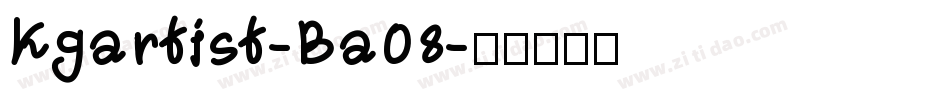Kgartist-Ba08字体转换