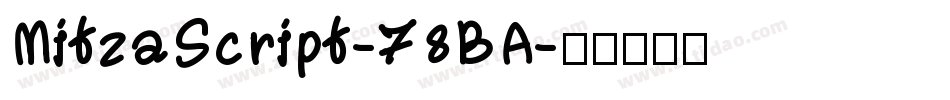 MitzaScript-78BA字体转换