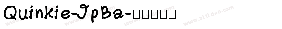 Quinkie-JpBa字体转换