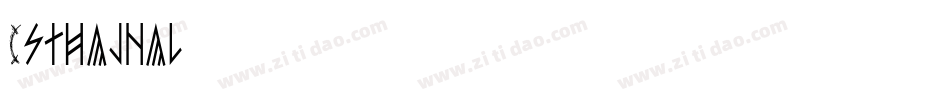 Esthajnal字体转换
