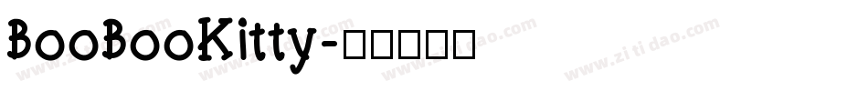 BooBooKitty字体转换