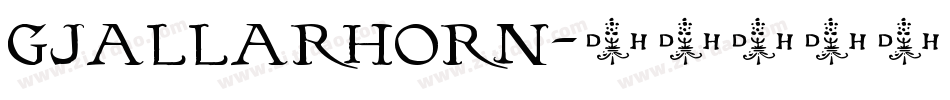 Gjallarhorn字体转换