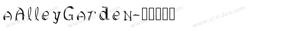 aAlleyGarden字体转换