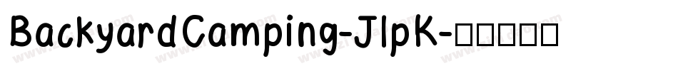 BackyardCamping-JlpK字体转换