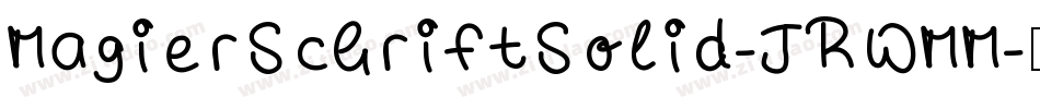 MagierSchriftSolid-JRWMM字体转换