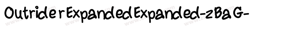 OutriderExpandedExpanded-zBaG字体转换