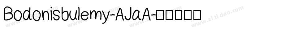 Bodonisbulemy-AJaA字体转换