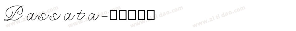 Passata字体转换