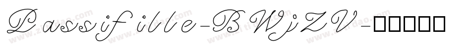 Passifille-BWjZV字体转换