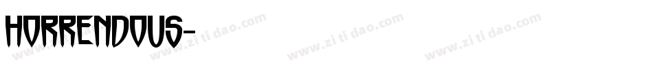 Horrendous字体转换