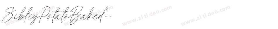 SibleyPotatoBaked字体转换