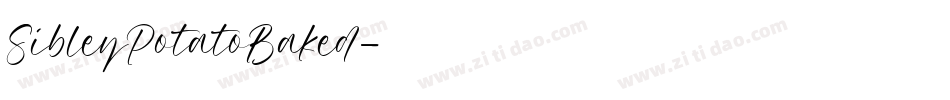 SibleyPotatoBaked字体转换