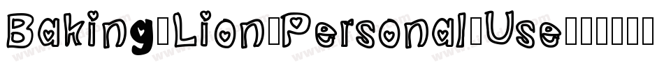 Baking-Lion-Personal-Use字体转换