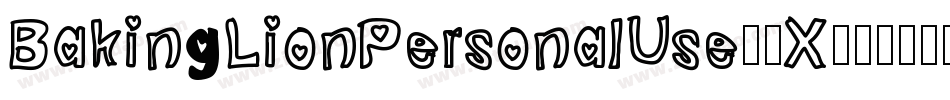 BakingLionPersonalUse-8X12字体转换 BakingLionPersonalUse-8X12字体转换