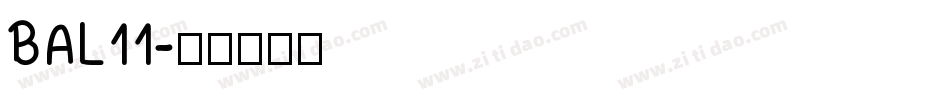 BAL11字体转换