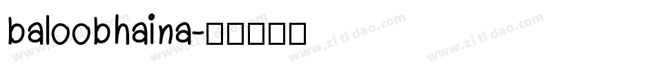baloobhaina字体转换